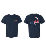 USA Shark - Unisex Navy T-Shirt