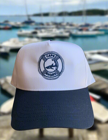 Snapback - White/Navy - Buoy