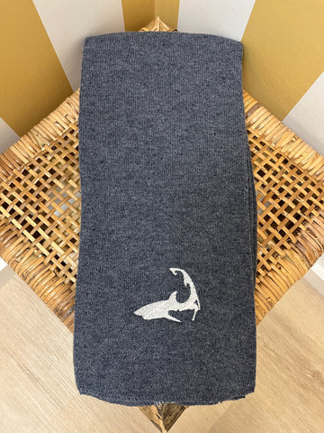 Scarf - Heather Blue - Shark