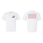 Sharks & Stripes - Unisex White T-Shirt