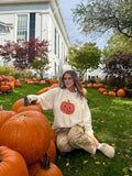 Pumpkin - Unisex Ivory Corduroy Crewneck