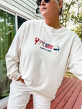 USA Shark - Unisex Ivory Corduroy Crewneck