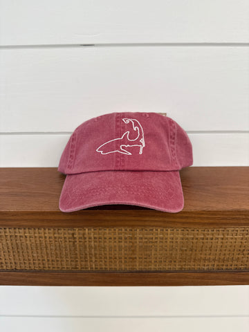 Youth Classic Hat - Washed Red - Shark