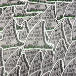 Pattern Sticker - My love for sharks will never die
