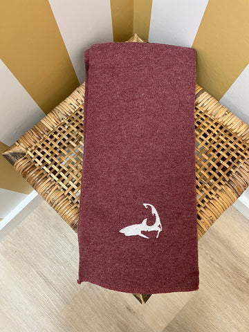 Scarf - Heather Cardinal - Shark