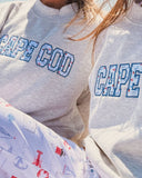 Cape Shark x The Blue Hydrangea - Unisex Gray Mock Neck Sweatshirt (PRE-ORDER)