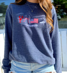 USA Shark - Unisex Navy Corduroy Crewneck