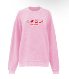 Valentine's Icons - Unisex Light Pink Corduroy Crewneck