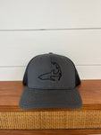 Snapback - Charcoal/Black - Shark