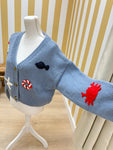 Coastal Knit Cardigan - Blue