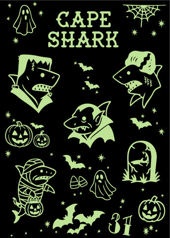 Pattern Sticker - Monster Mash - glow in the dark sticker sheet