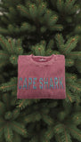 Holiday Twill - Unisex Cranberry Corduroy Crewneck