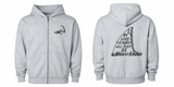 Gravestone - Unisex Gray Zip Hood