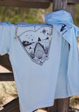 TJazelle x Cape Shark - Unisex Chambray T-Shirt - Shark Tooth