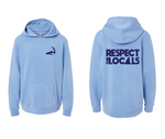 Respect the Locals - Youth Light Blue Hood