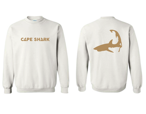 Cape Shark - Unisex White Crewneck