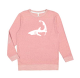 Shark - Unisex Heather Light Pink French Terry Crewneck