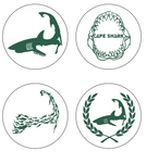 Cape Shark Coasters - set of 4