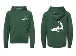 Shark - Toddler/Youth Heather Green Hood