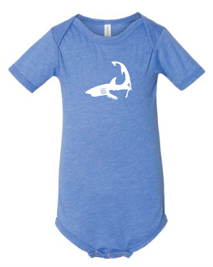 Shark - Heather Blue Onesie T-Shirt