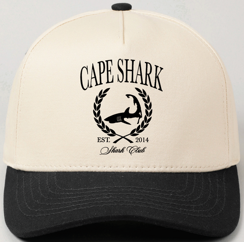 Youth Snapback - Ivory/Black - Shark Club