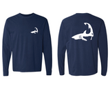 Shark - Unisex Navy Long Sleeve