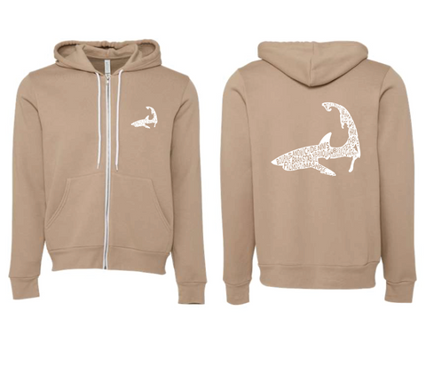 Cape Cod Towns - Unisex Sand Zip Hood