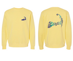 Cape Cod Sharks - Unisex Yellow Crewneck