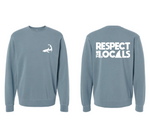 Respect the Locals - Unisex Nantucket Navy Crewneck