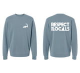 Respect the Locals - Unisex Nantucket Navy Crewneck