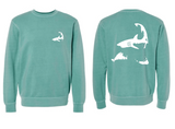 Cape Shark and Islands - Unisex Seafoam Crewneck