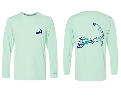 Cape Cod Sharks - Unisex Mint UPF50 Long Sleeve