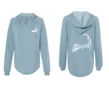Cape Cod Sharks - Ladies Light Blue Hood