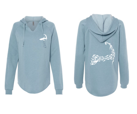 Cape Cod Sharks - Ladies Light Blue Hood