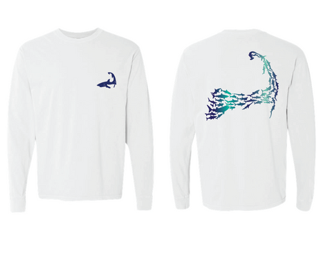 Cape Cod Sharks - Unisex White Long Sleeve (Final Sale)