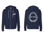 Jaw - Unisex Navy Zip Hood