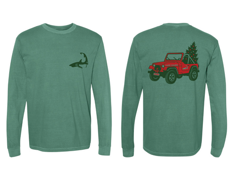 Over Sand Express - Unisex Light Green Long Sleeve