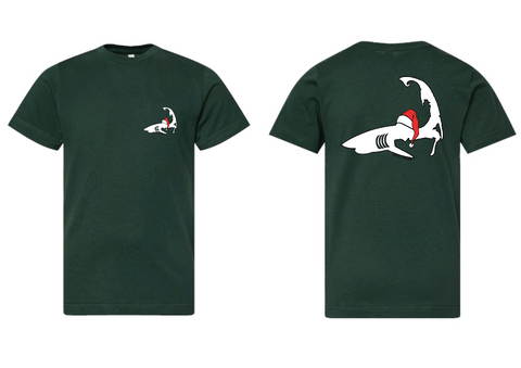 Santa Shark - Youth Forest T-Shirt