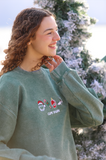 Holiday Icons - Unisex Green Corduroy Crewneck