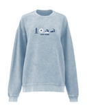 Coastal Icons - Unisex Light Blue Corduroy Crewneck