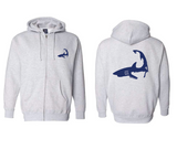Cape Shark - Unisex Ash Gray Zip