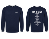 Fin Watch - Unisex Navy Crewneck