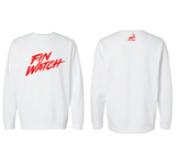 Fin Watch - Unisex White Crewneck
