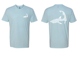 Towns - Unisex Heather Light Blue T-Shirt