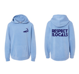 Respect the Locals - Youth Light Blue Hood
