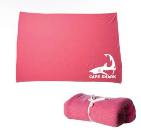 Cape Shark Sweatshirt Blanket - Red