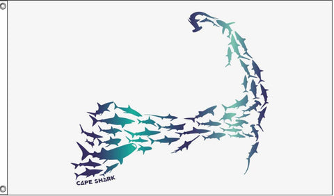 Cape Cod Sharks Flag - 12"x18"