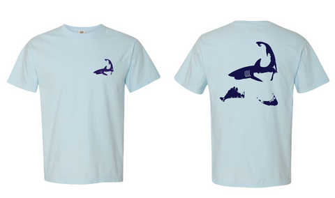 Cape Shark and Islands - Unisex Chambray T-Shirt