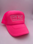 Trucker Snapback - Neon Pink(white thread) - Surf