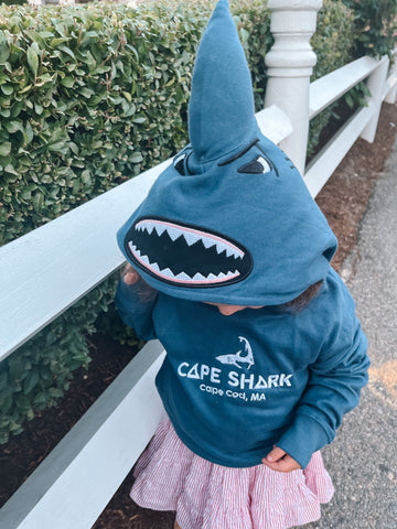 Shark - Toddler/Youth Navy Shark Hood